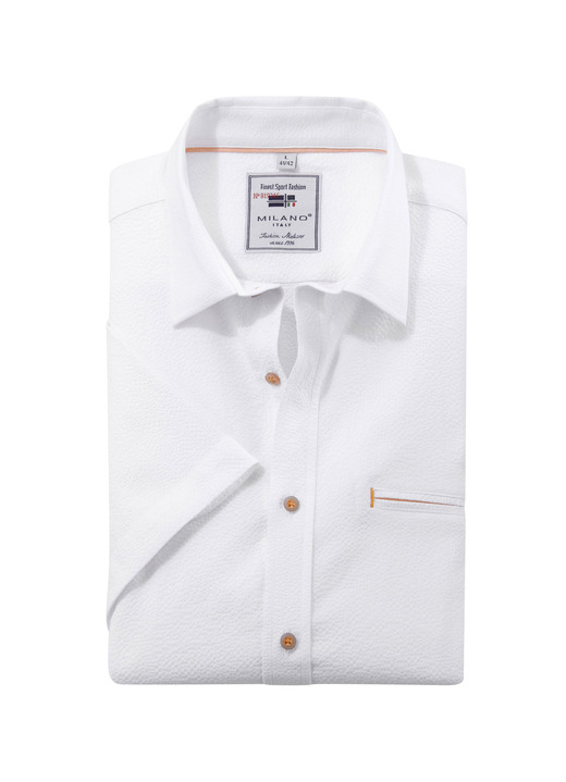 Korte mouwen - Seersucker shirt van Korte mouwen - Seersucker shirt van