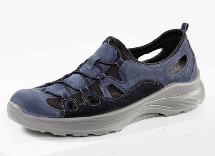 GINO GALANTE pantoffels met elastische decoratieve vetersluiting
