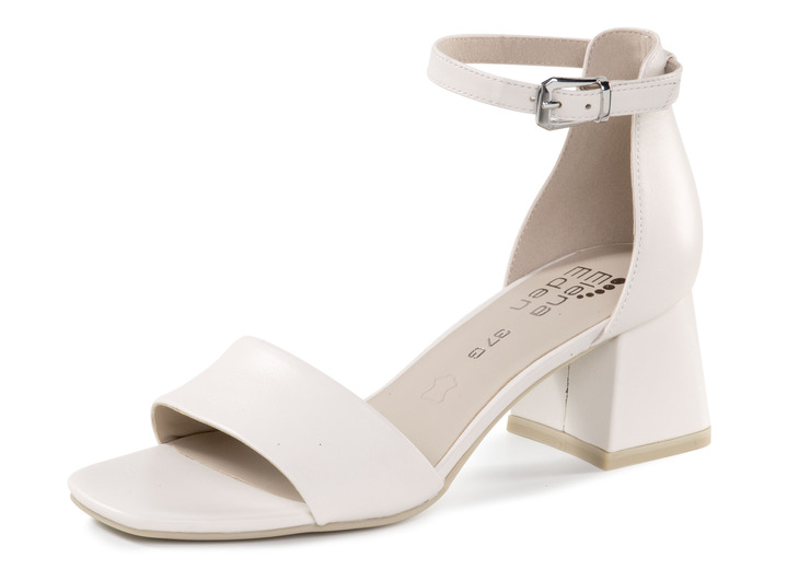 Sandalen & slippers - ELENA EDEN gemaakt van het beste nappaleer, in Größe 036 bis 042, in Farbe ECRU Ansicht 1