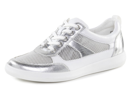 ELENA EDEN sneakers van nappaleer en luchtig textiel in mesh-look