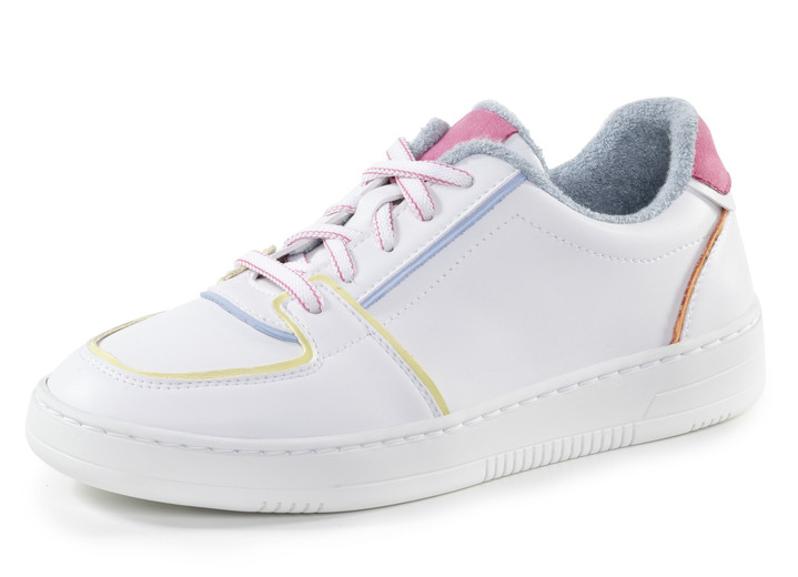 Instappers & veterschoenen - Sneakers, in Größe 035 bis 041, in Farbe WEISS-BUNT Ansicht 1
