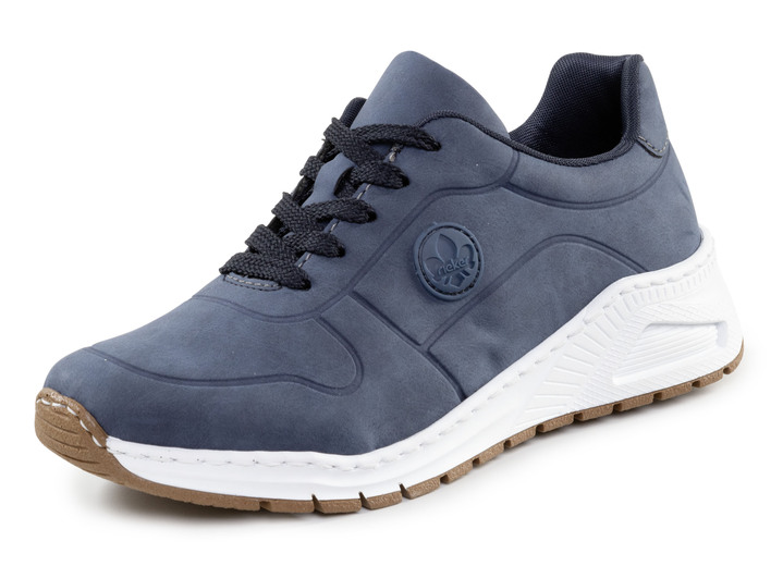 Instappers & veterschoenen - Rieker vetersneakers met uitneembaar voetbed, in Größe 036 bis 042, in Farbe JEANS Ansicht 1