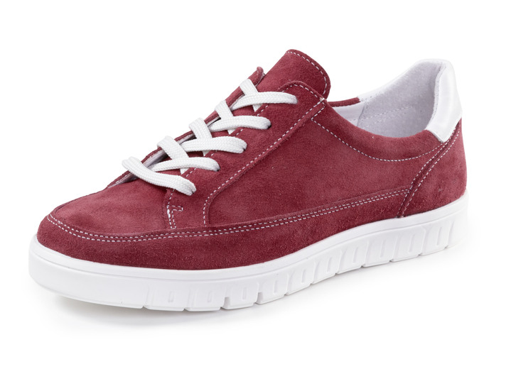 Instappers & veterschoenen - ELENA EDEN veterschoenen gemaakt van suède, in Größe 036 bis 042, in Farbe ROT Ansicht 1