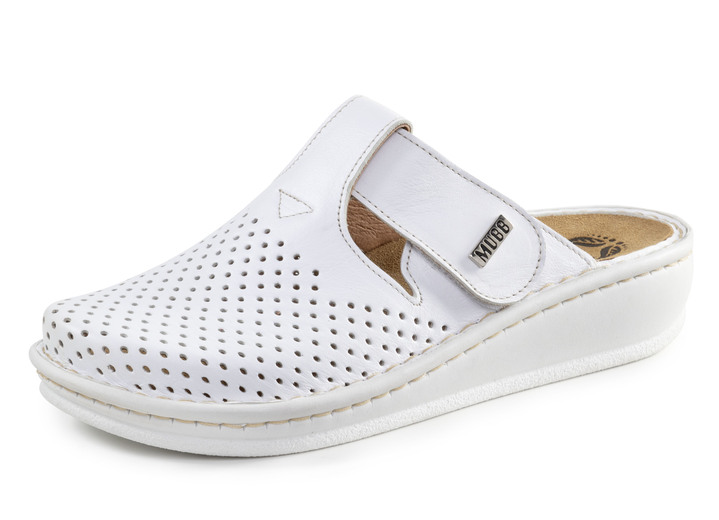 Sandalen & slippers - Klompen, in Größe 036 bis 042, in Farbe WEISS Ansicht 1