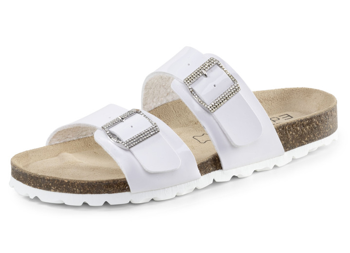Sandalen & slippers - Muilezels, in Größe 036 bis 042, in Farbe WEISS Ansicht 1