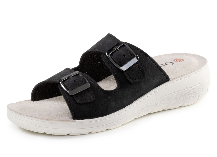 Sandalen & slippers - Twee pakken muiltjes, in Größe 036 bis 042, in Farbe 1X SCHWARZ, 1X WEISS Ansicht 1