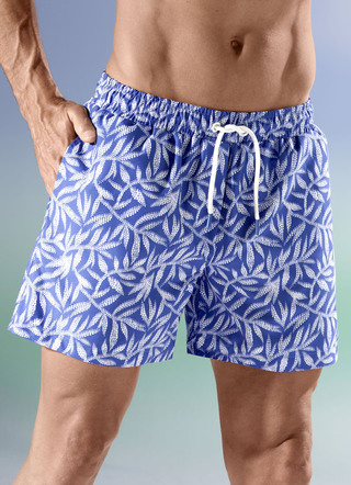 Zwemshort, all-over patroon, microvezel