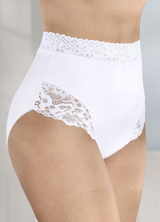 Slips - Vier pakjes slips, in Größe 038 bis 052, in Farbe WEISS Ansicht 1