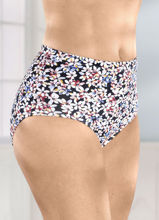 Set van vier slips met een schitterend gekleurd bloemdessin