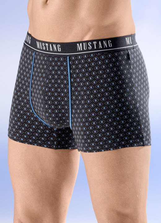 Pants & boxershorts - Set van drie boxershorts, in Größe 004 bis 008, in Farbe ZWART-BLAUW