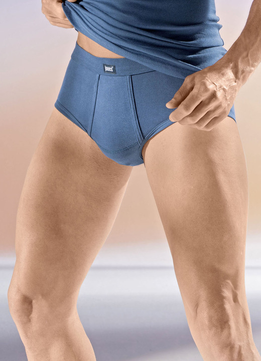 Slips & broeken - Verpakking van vier slips met zachte tailleband, in Größe 005 bis 014, in Farbe 2X ULTRAMARIN, 2X MARINE Ansicht 1