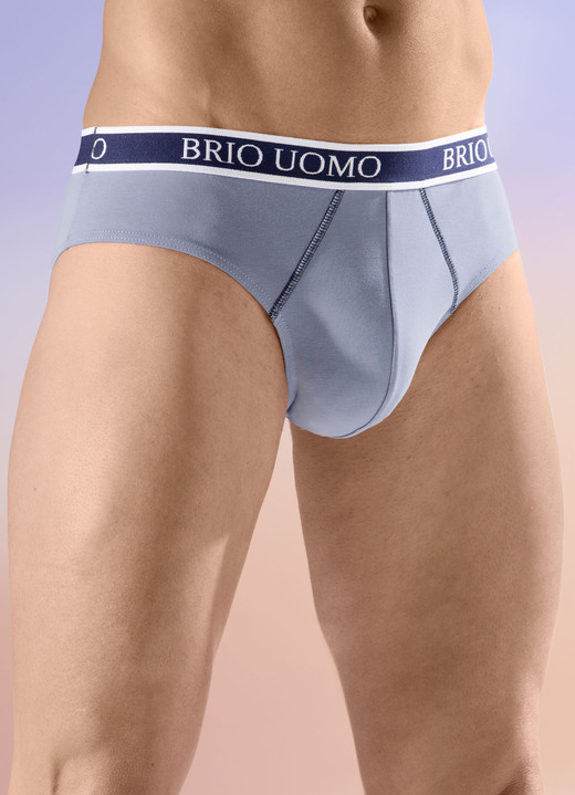 Slips & broeken - Vier pakjes slips, in Größe 004 bis 010, in Farbe 2X GRAUBLAU, 2X NAVY Ansicht 1
