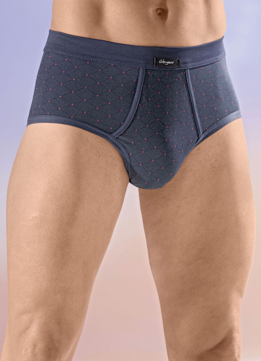 Slips & broeken - Slip, in Größe 005 bis 011, in Farbe 2X NAVY-ROT, 2X SCHWARZ-ROT Ansicht 1