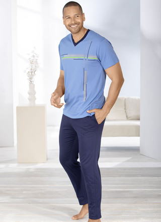 Shorty set, 3-delig, bestaande uit een top en twee broeken
