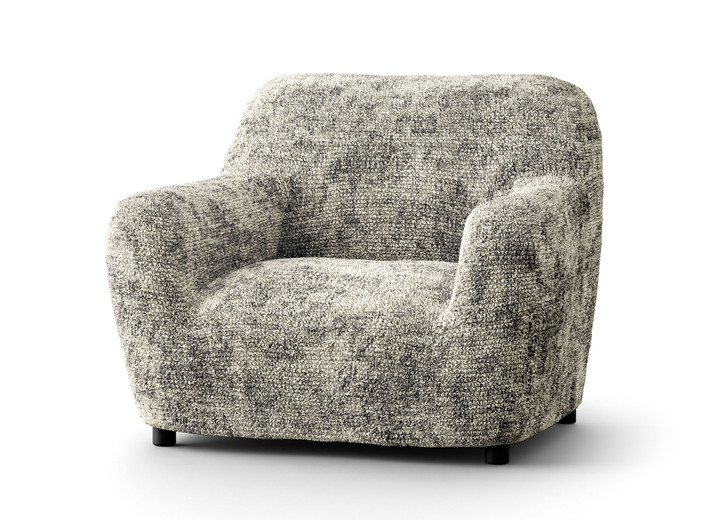 Grand foulards - Stretchhoezen in microvezelkwaliteit, in Größe 05 (hoes tv-fauteuil) bis 103 (hoes driezitter ), in Farbe NATUR Ansicht 1