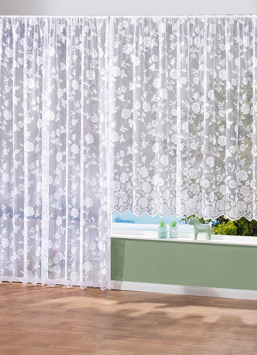 Klassiek - Winkel, in Größe 140 (125 x 300 cm) bis 298 (245 x 600 cm), in Farbe WEISS Ansicht 1