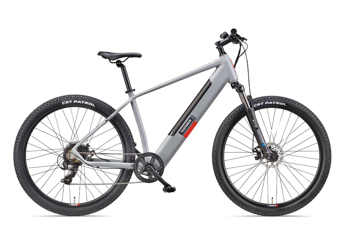 Elektromobielen - Perfect voor je vrije tijd: Telefunken e-mountainbike, in Farbe ALUMINIUM-GRAU Ansicht 1