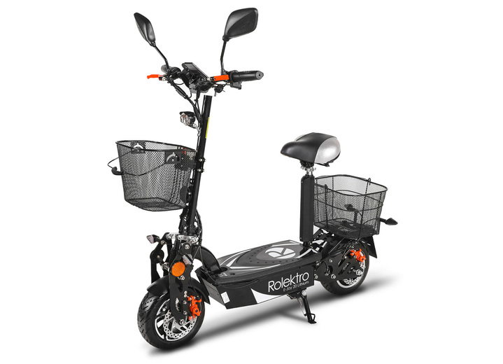 Elektromobielen - Elektrische scooter, in Farbe SCHWARZ, in Ausführung E-Joy 20 mit Blei-Gel-Akku Ansicht 1