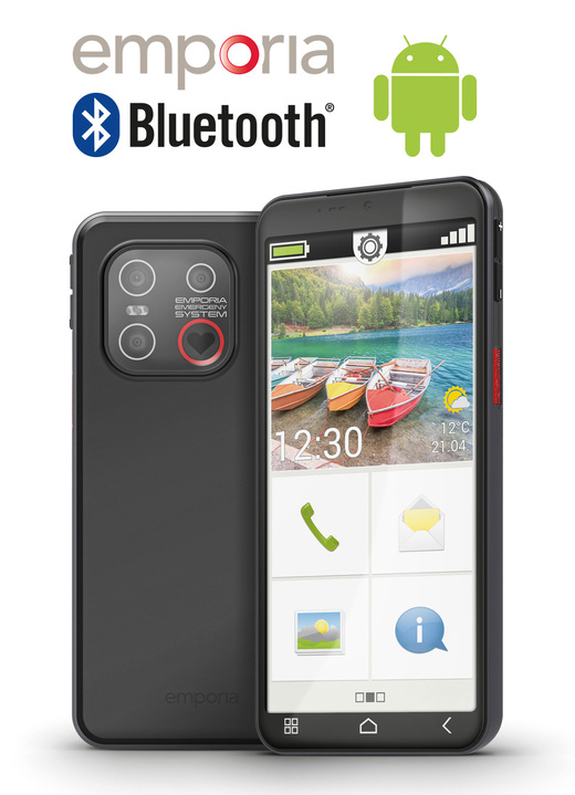 Mobiele telefoon - Emporia SMART.6lite-smartphone, in Farbe SCHWARZ Ansicht 1