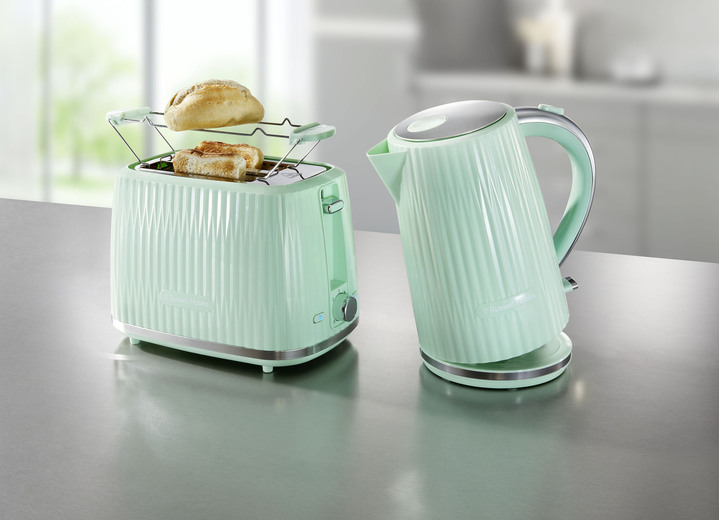 Keukenapparaten-series - Russell Hobbs Eden ontbijtserie van hoogglans kunststof, in Farbe GRÜN, in Ausführung Toaster Ansicht 1