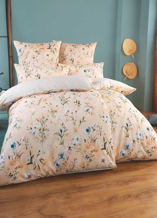 Beddengoed - Lente-achtige beddengoedset van Webana, in Größe 111 (40/80 cm + 135/200 cm) bis 412 (4-delige voordeelset), in Farbe MULTICOLOR