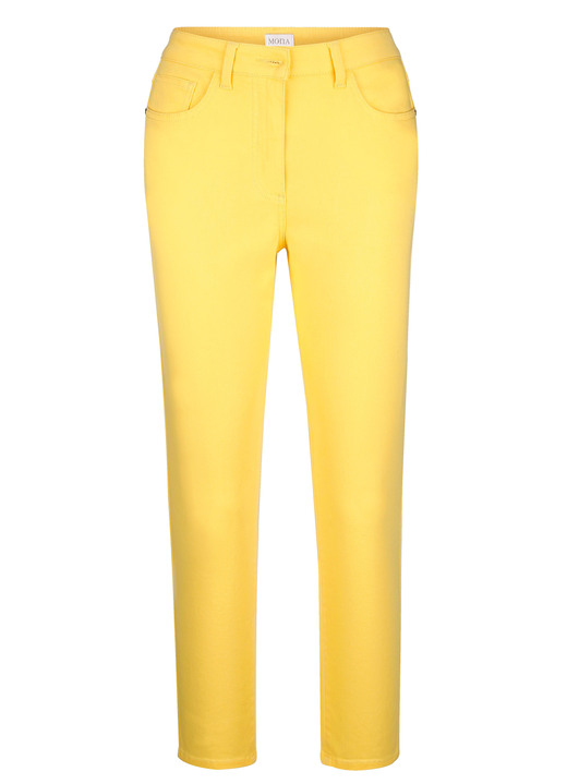 Broeken - Broek in 5-pocketvorm, in Größe 019 bis 052, in Farbe GEEL Ansicht 1
