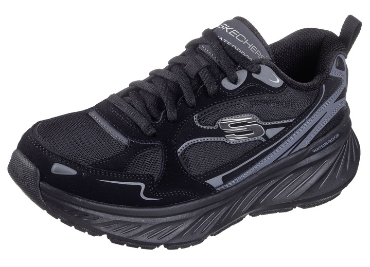 Instappers & veterschoenen - SKECHERS, sportieve damessneakers, met klimaatmembraan, in Größe 036 bis 041, in Farbe ZWART Ansicht 1