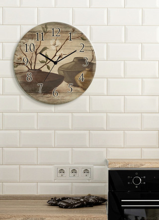 wandklok in vintage look