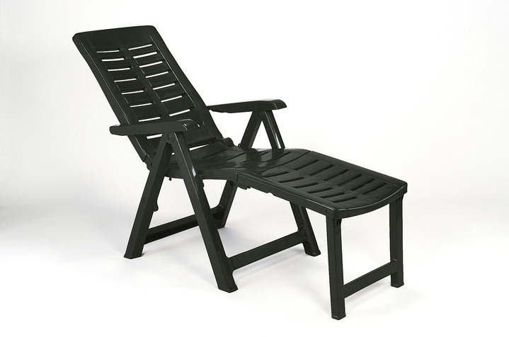 Tuinmeubels - Hoogwaardige relaxstoel met hoge rugleuning, in Farbe ANTRACIET Ansicht 1