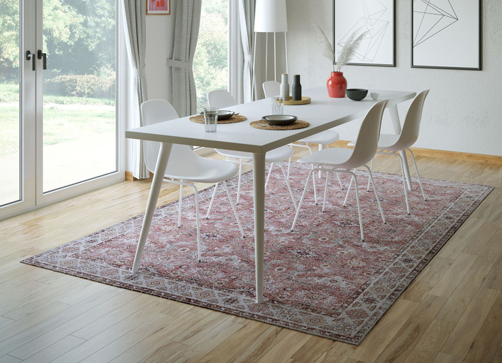 Modern - Onderhoudsvriendelijke tapijten van Gino Falcone, in Größe 113 (vloerkleed, 70 x 140 cm) bis 278 (tapijt, 190 x 290 cm), in Farbe ROST Ansicht 1