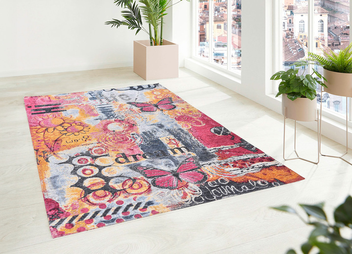 Modern - Expressieve, moderne bruggen en tapijten, in Größe 115 (Brug, 80 x 160 cm) bis 305 (rond tapijt, Ø 160 cm), in Farbe BUNT Ansicht 1