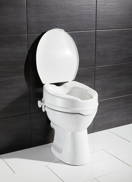 Badhulpmiddelen - Toiletverhoger met deksel, in Farbe WEISS