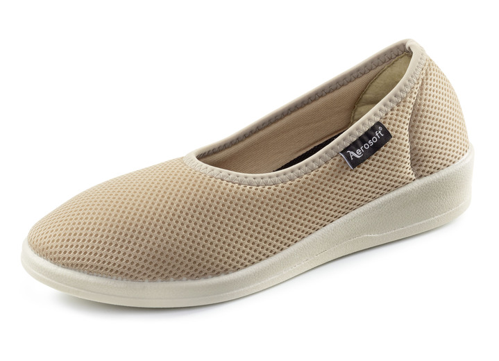 Pumps & ballerina - Ballerina‘s voor dames in 2 kleuren, in Größe 036 bis 042, in Farbe BEIGE Ansicht 1