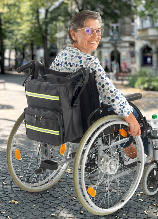 Mobiliteit - Weerbestendige rolstoel-/rollatortas, in Farbe ZWART Ansicht 1