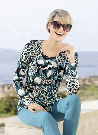 Shirt met all-over print