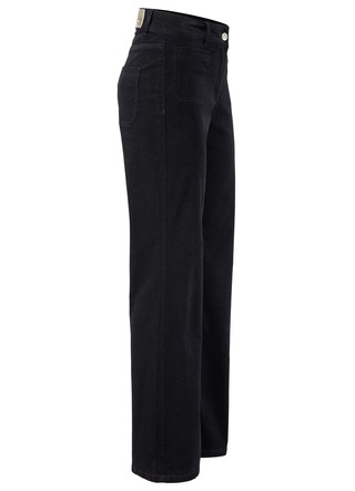 Wijde corduroy broek