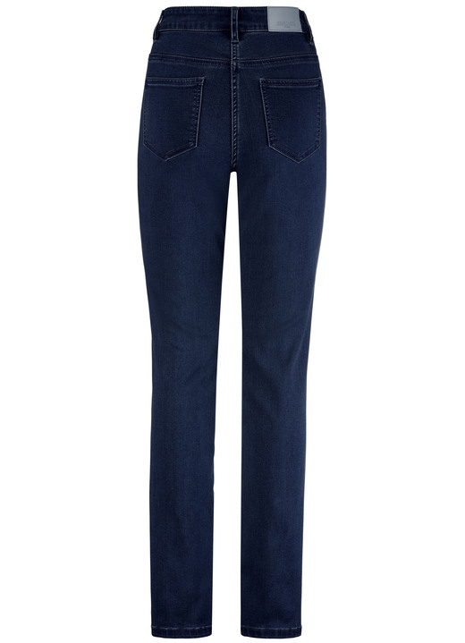 Broek met knoop- en ritssluiting - 5-pocket jeans, in Größe 018 bis 052, in Farbe DONKERBLAUW Ansicht 1