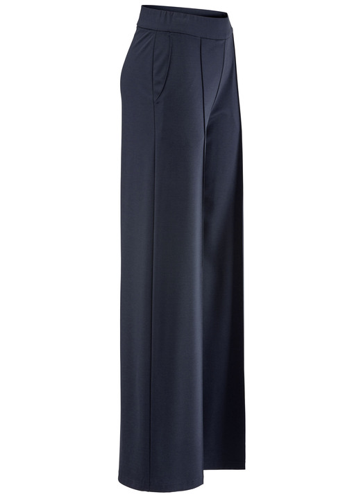 Broeken met elastische band - Broek met rekbare bies, in Größe 019 bis 054, in Farbe MARINE Ansicht 1
