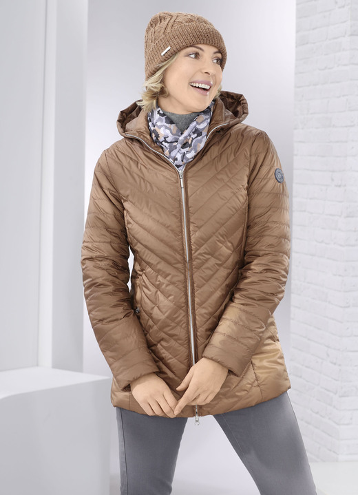 Winterjacks - Jas met afneembare capuchon, in Größe 038 bis 054, in Farbe COGNAC Ansicht 1