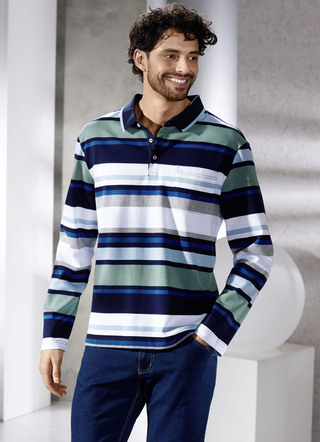 Poloshirt met zijsplitten