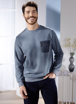 Sweatshirt met borstzakje