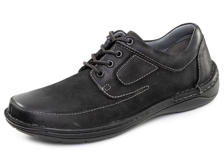 Instappers & veterschoenen - GINO GALANTE, klassieke heren veterschoen, met uitneembaar voetbed, in Größe 040 bis 046, in Farbe SCHWARZ Ansicht 1