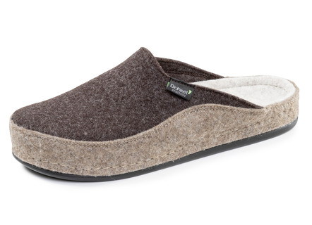 Comfortabele herenpantoffels van wolvilt