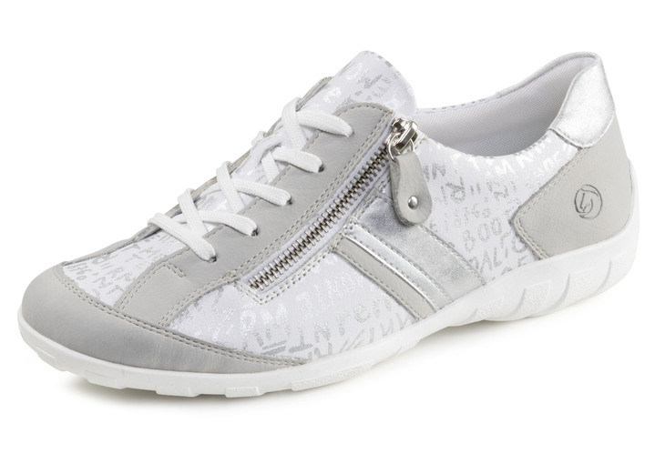 Instappers & veterschoenen - Remonte, comfortabele damessneakers, breedte G, met uitneembaar voetbed, in Größe 036 bis 043, in Farbe LICHTGRIJS-WIT Ansicht 1