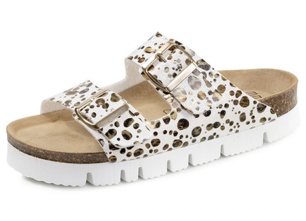 ELENA EDEN, trendy damesmuiltjes, breedte H, met klittenbandsluiting