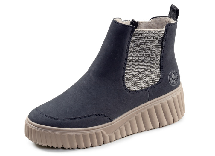 Laarzen & laarsjes - Rieker, trendy dameslaarzen, winterschoenen, met uitneembaar voetbed, in Größe 036 bis 042, in Farbe DONKERBLAUW Ansicht 1