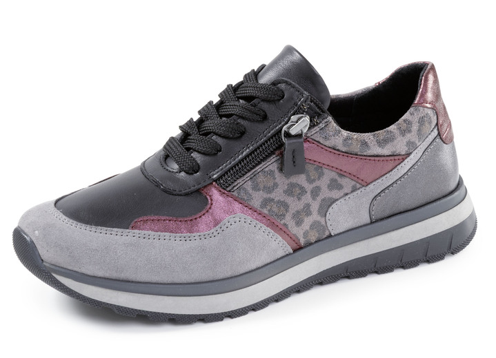 Instappers & veterschoenen - ELENA EDEN, trendy damessneakers, breedte H, met uitneembaar voetbed, in Größe 036 bis 042, in Farbe GRIJS-KLEURIG Ansicht 1