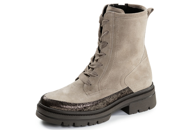 Laarzen & laarsjes - Waldläufer, comfortabele dames enkellaarsjes, winterschoenen, breedte H, met uitneembaar voetbed, in Größe 3 1/2 bis 8, in Farbe Bruin Ansicht 1