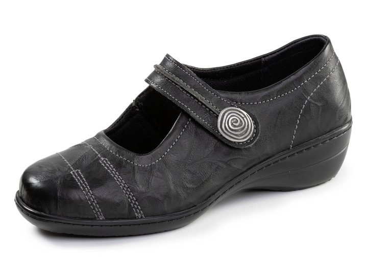 Pumps & ballerina - ELENA EDEN, comfortabele damesschoenen met gesp, breedte H, met uitneembaar voetbed, in Größe 035 bis 042, in Farbe SCHWARZ Ansicht 1