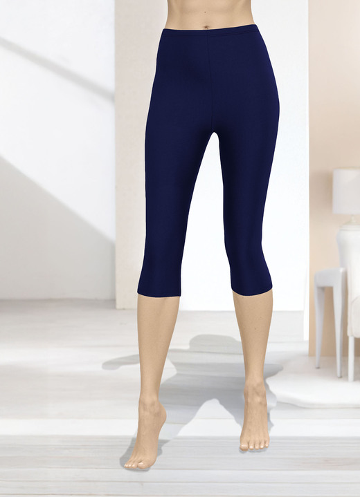 Leggings - Capri-leggings in pull-on-stijl, in Größe 036 bis 054, in Farbe NACHTBLAU Ansicht 1